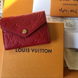 ❌SOLD❌ Louis Vuitton Victorine Wallet in Scarlet